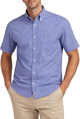 REG Classic Poplin GINGH SS - Camiseta