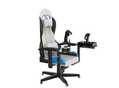 Hikig 2 Set Il Supporto Da Scrivania Per Joystick Di Volo, Acceleratore, Hotas, Per Logitech X52/X52 Pro/X56/X56 Rhino,Thrustmaster T-Flight Hotas/T.16000M Hotas/TCA Officer Pack, VKB Hotas - 3
