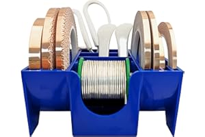 Stained Glass Supplies Non-Slip Copper Foil Dispenser, Solder Wire, Tools Storage(Single Foil Dispenser, Copper Foil and Sold