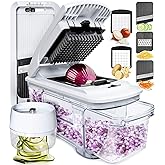 Fullstar XL Vegetable Chopper & Mandoline Slicer – Vegetable, Onion, Potato, Food, Veggie & Fruit Slicer, Dicer & Spiralizer 