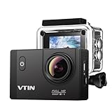 VicTsing Eypro1 Cámara Acción Deportiva WIFI 1080P Resistente al Agua,1080p Vídeo y 12MP Imagen UHD,Sumergible hasta 30m y Amplio Ángulo de Visión 170°DVR Videocámara, Completos Accesorios de Cámara Deportiva y 1 Batería Repuesto, perfecto para Deportes Acuaticas, Correr, Ciclismo, Nadar, etc.