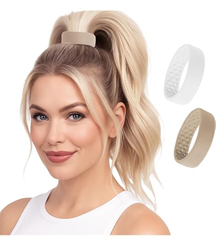 Amazon.com : 2 Small PONY-O Bendable Hair Ties, Ponytail  display picture 2