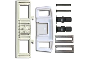 WLJBIDET Fixing Plate with Screws, Adjustment Tabs, Rubber Expansion Nut