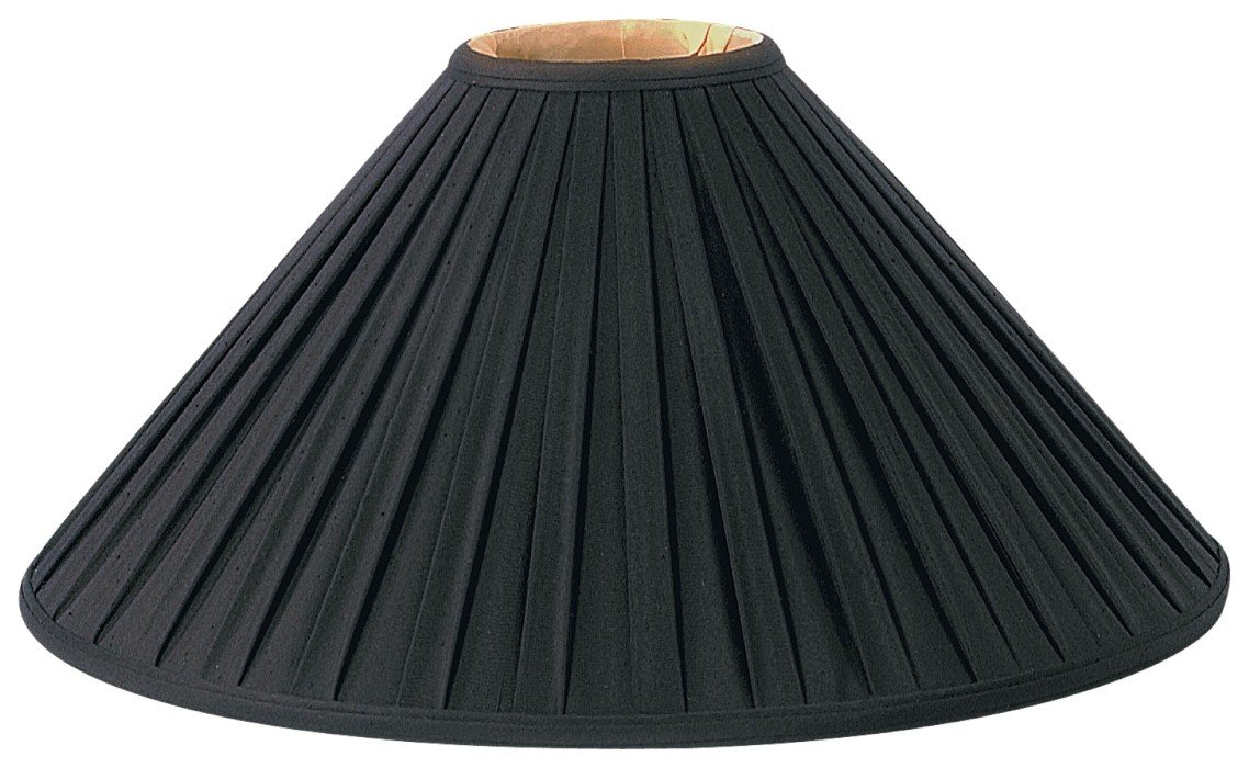 Royal Designs Pleated Coolie Designer Lamp Shade, Black, 5 x 20 x 12 eBay