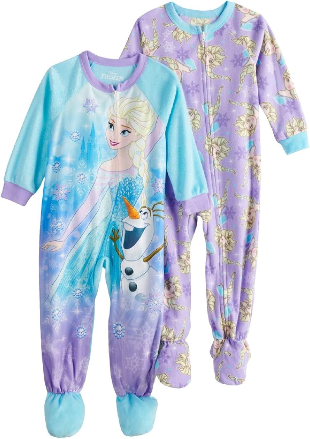 Disney Frozen Elsa Footed Blanket Sleeper Toddler Girls (2T