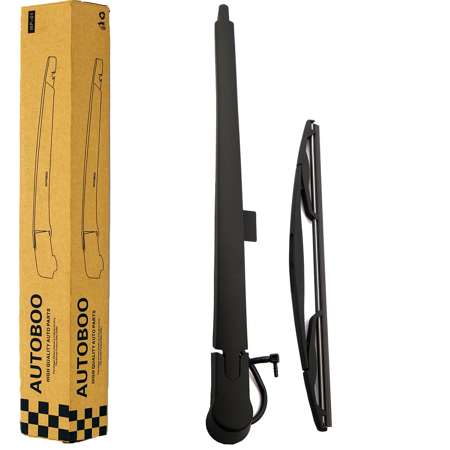 Photo 1 of Rear Window Wiper Arm Blade Set Replacement For Cadillac Escalade,GMC Yukon,Chevy Tahoe Suburban,2007-2013 - Back Windshield Wiper Accessories OEM 15277756 Blade:12"
