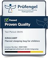 KingCamp Kids Sleeping Bag Flannel Liner 4 Season Lightweight 170x70cm view 7