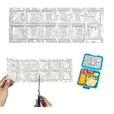 2-Pack Flexible Reusable Gel Ice Pack for Bento Lunch Box – 12-Count Slim Freezer Pack, BPA-Free Leakproof Cold Pack for Kids School Lunches, Yogurt, Snacks & Coolers (2 Rows x 6 Packs)