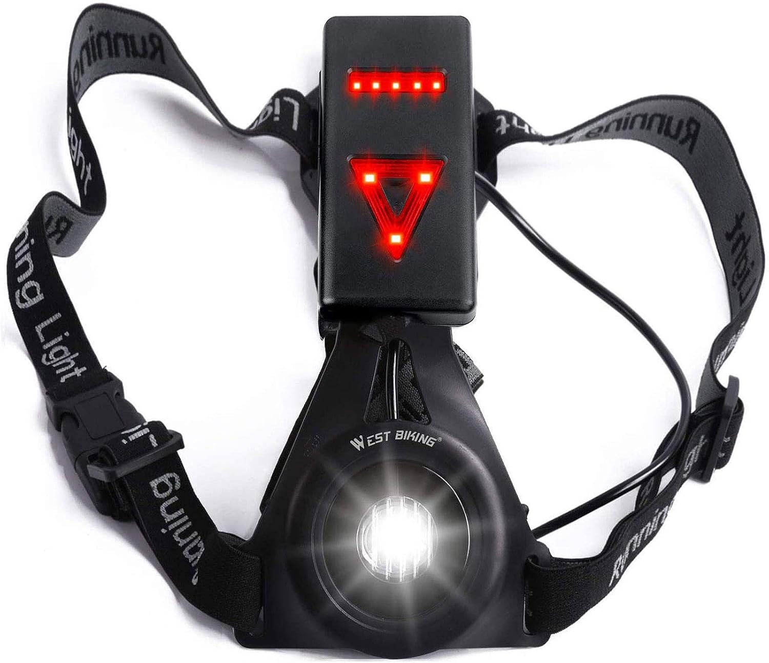 LuTuo Running Light Lamp, USB Rechargeable LED Body Torch