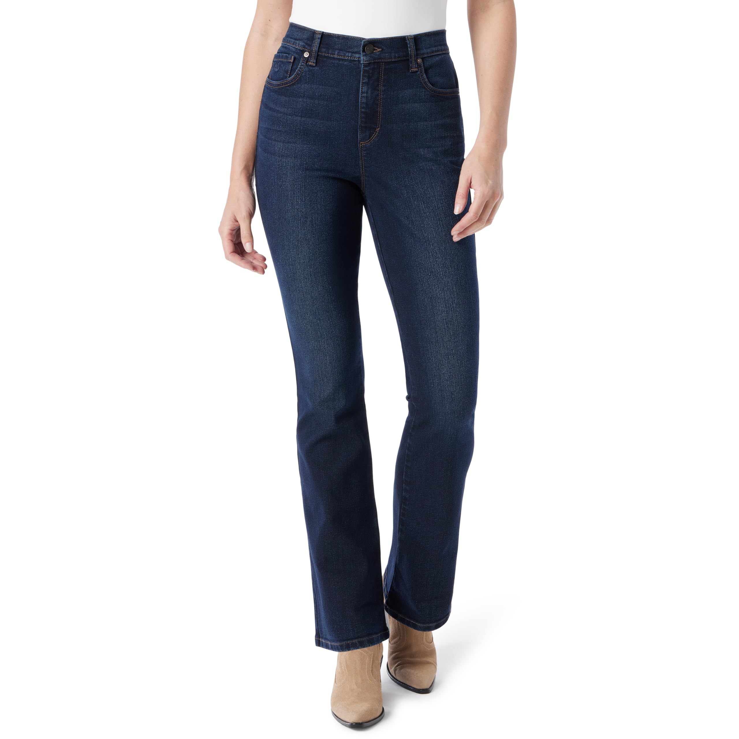 Gloria Vanderbilt Womens Amanda High Rise Boot Cut Jean Standard