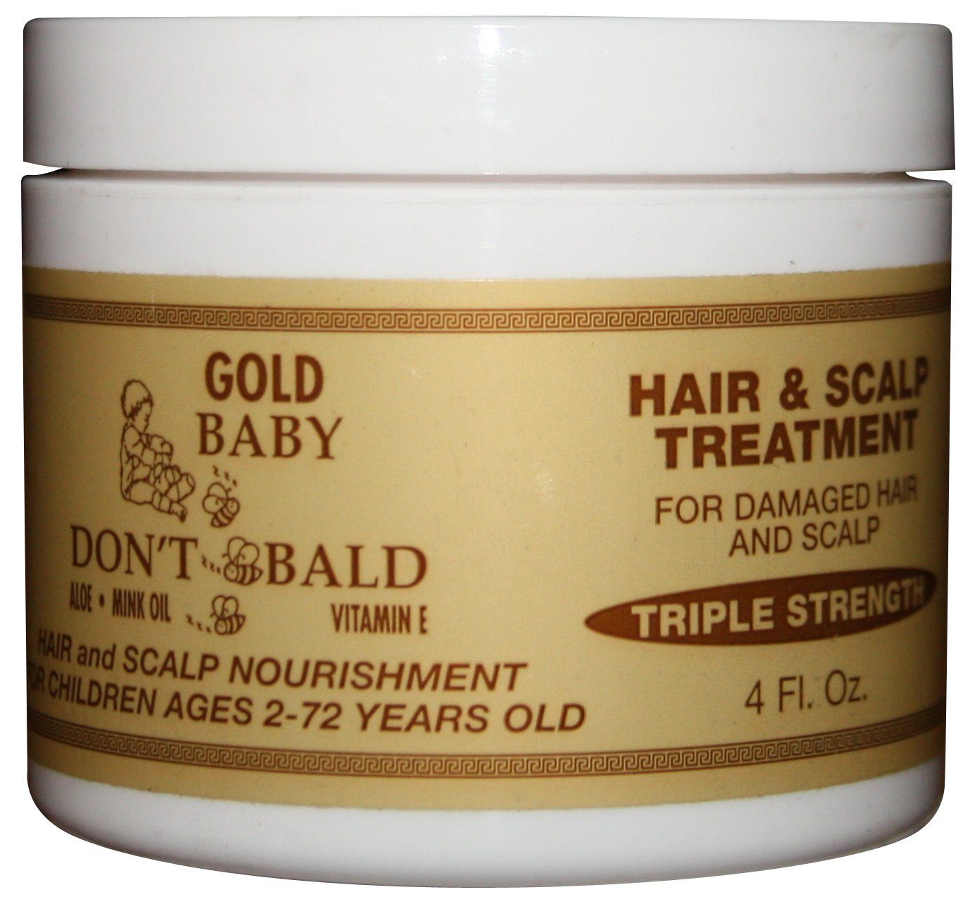 BABY DON'T BE BALD Gold Hair and Scalp Treatment 4 oz