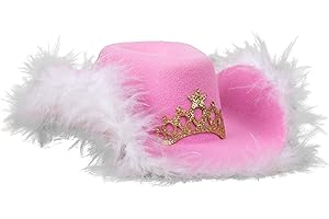 Doggy Parton Pink Cowgirl Hat with Tiara Accent for Pets - M/L (22120706) Yellow