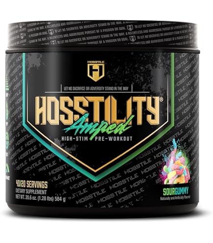 Amazon.com: HOSSTILE Intra[R3] Intra Workout Powder, EAA & BCAA