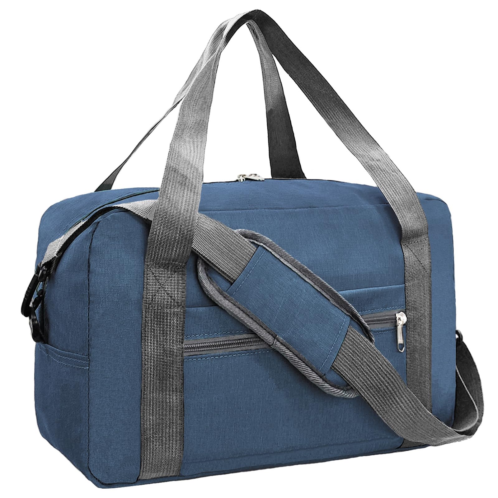 Photo 1 of lifwimner For Spirit Airlines Personal Item Bag 18x14x8 in Underseat Carry-on Luggage foldable Travel Duffle Bag for Airplanes (30L, Navy)