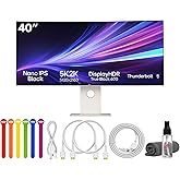 LG Ultrafine evo 40U990A 40" 5K2K (5120&times;2160) Curved Ultrawide Monitor | IPS Black, 120Hz, DisplayHDR 600, Thunderbolt 5, HDMI 2.1, DisplayPort 2.1, Built-in Speakers &amp; Adjustable Stand - Bundle