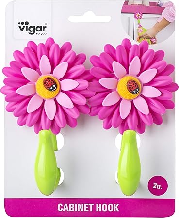 Red Vigar Flower Power Set Snack Stick Abs 6 X 6 X 10 Cm Cooking Dining Home Kitchen Cate Org