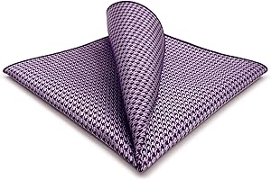 S&W SHLAX&WING Pocket Squares for Men Patterned Blue White Yellow Red for Wedding Business