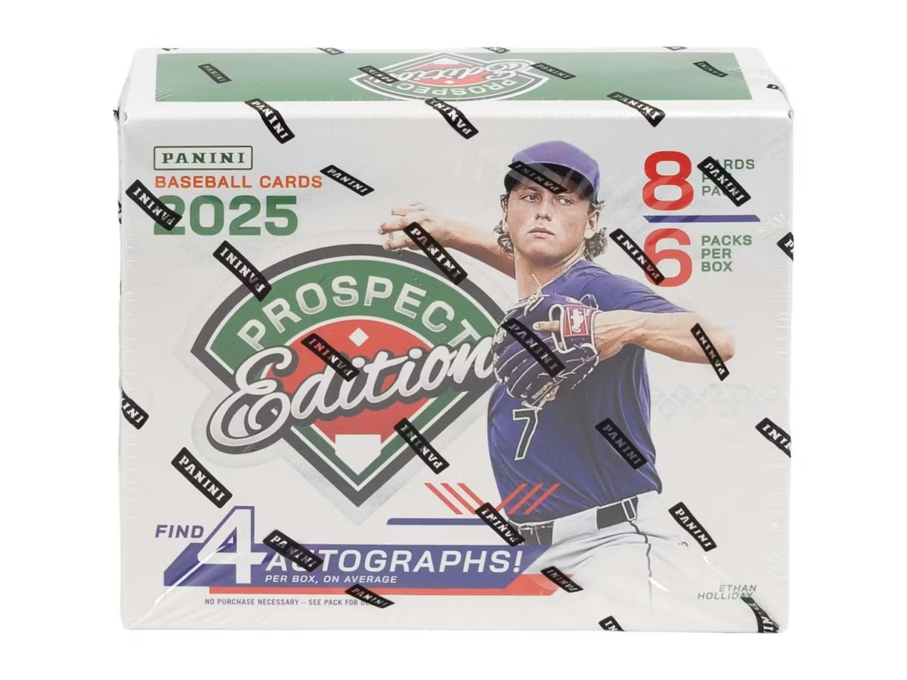 Photo 1 of 2025 Panini Prospect Edition Baseball Hobby Trading Card Box (4 Autographs Per Box)