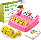 HahaGift Learning Toys Matching Spelling Game for Kids 2-5 Montessori