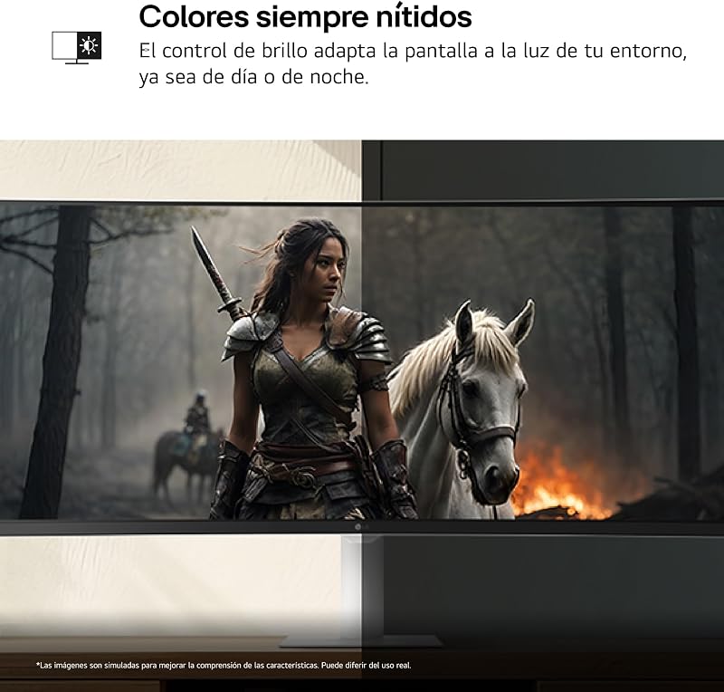 34U601SA-W - Smart Monitor 34" VA Panel (3440 x 1440), 100 Hz, 5 ms (GtG), webOS 24, Touch Screen, 4K, Inclui Canais e Portal Gaming, Inclinação Ajustável, Branco