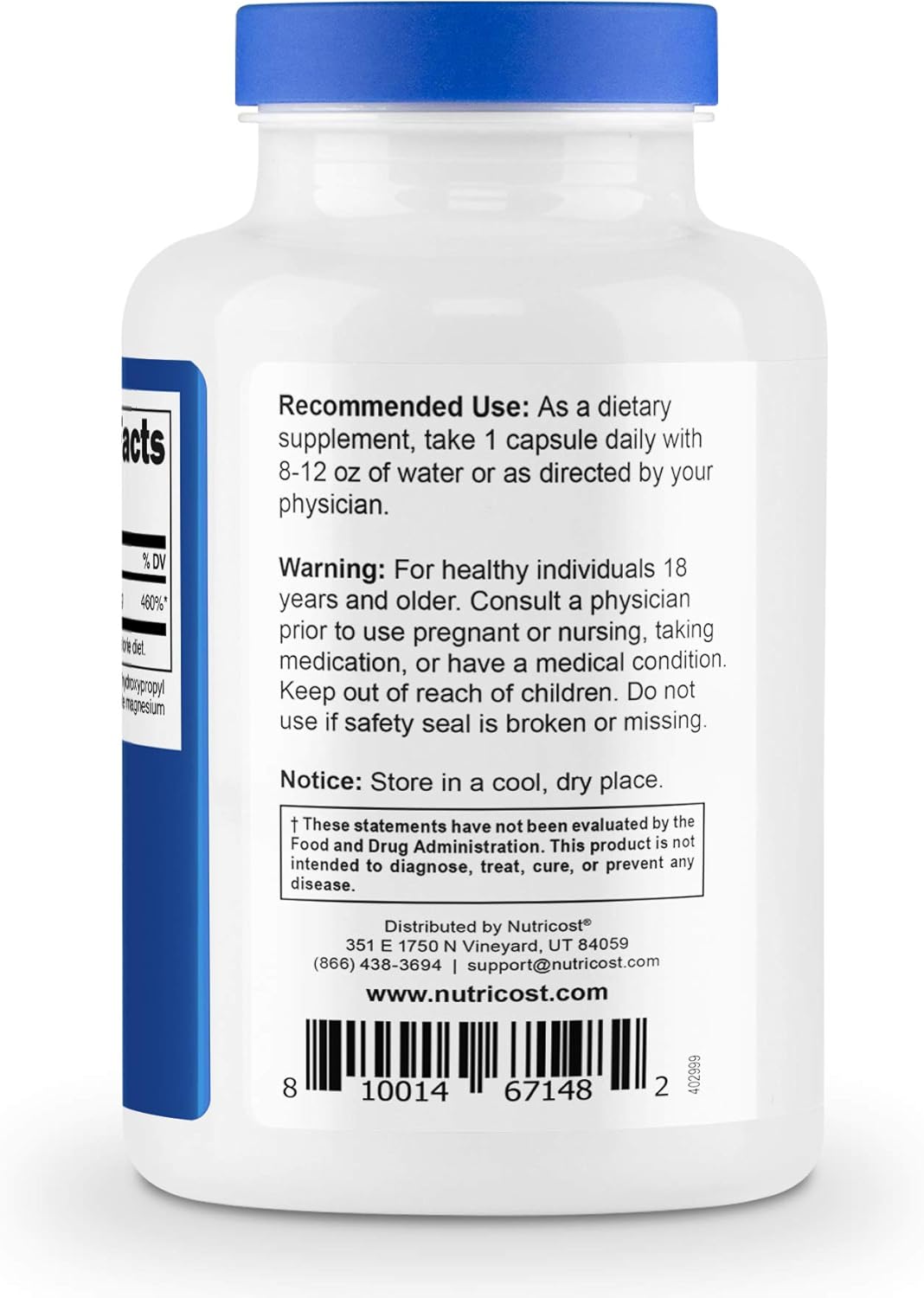Nutricost Zinc Picolinate 50mg, 120 Vegetarian Capsules - Gluten Free and Non-GMO: Health & Personal Care