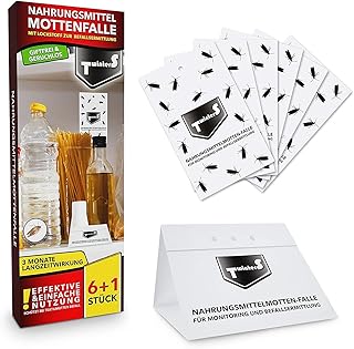 TwinterS - Profi-Pheromonfalle zur Befallsermittlung von Lebensmittelmotten, Dörrobstmotten, Nahrungsmittelmotte (6+1)