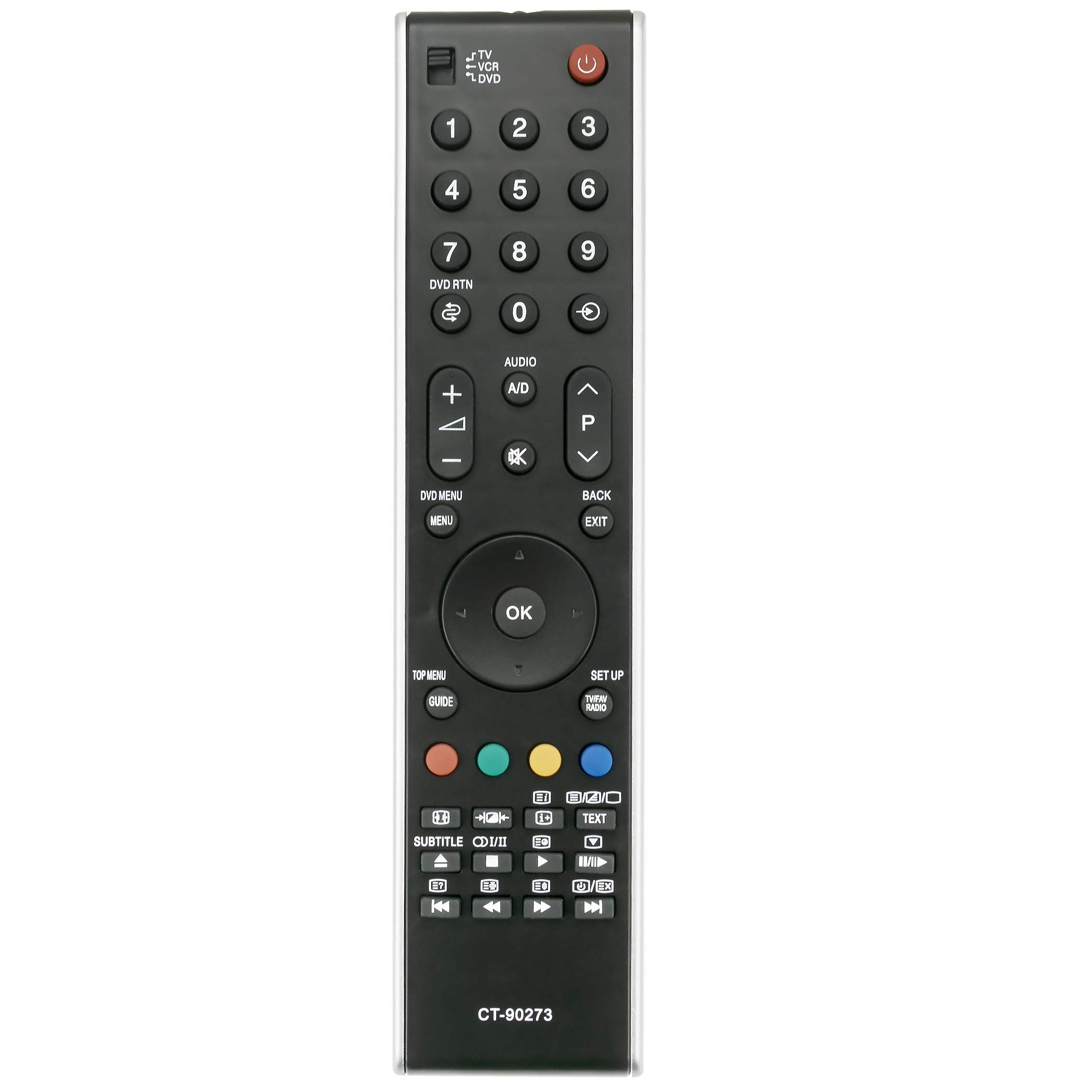 CT-90273 Replace Remote Control - VINABTY CT90273 Remote Control Replacement for TOSHIBA TV 37C3030D 37C3030DG 37X3030D 37X3030DB 37X3030DG 42C3030D 42C3030DB 42X3030D 32C3030D 32C3030DB 32C3030DG