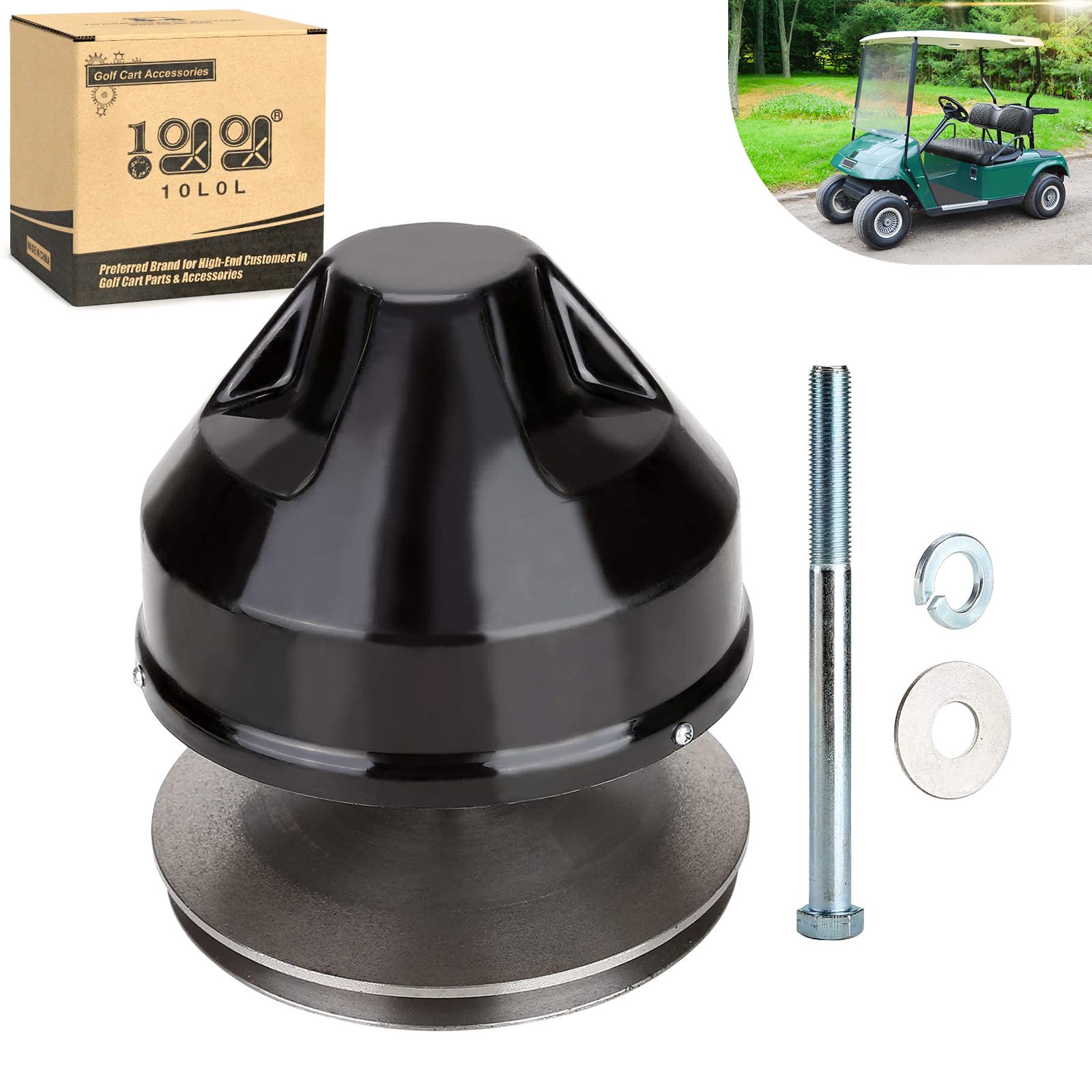 Photo 1 of 10L0L Golf Cart Primary Drive Clutch for EZGO TXT 4 Cycle 1991-2009, 2 Cycle 1989-1994 Gas Model, Replace OEM 26952-G01 26952-G02 23817-G1 9035