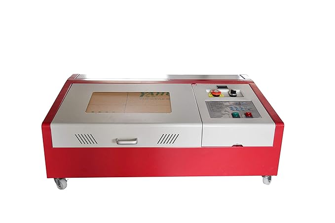 40 W CO2 USB Laser Gravur Schneidemaschine Cutter Holz Arbeiten + 4 Rad Fantasti