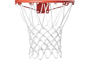 DDVLG Professional Basketball Net Replacement Heavy Duty, Upgraded Durability [7.16oz], All Weather Anti Whip, Fits Standard Indoor Outdoor Rims - 12 Loops