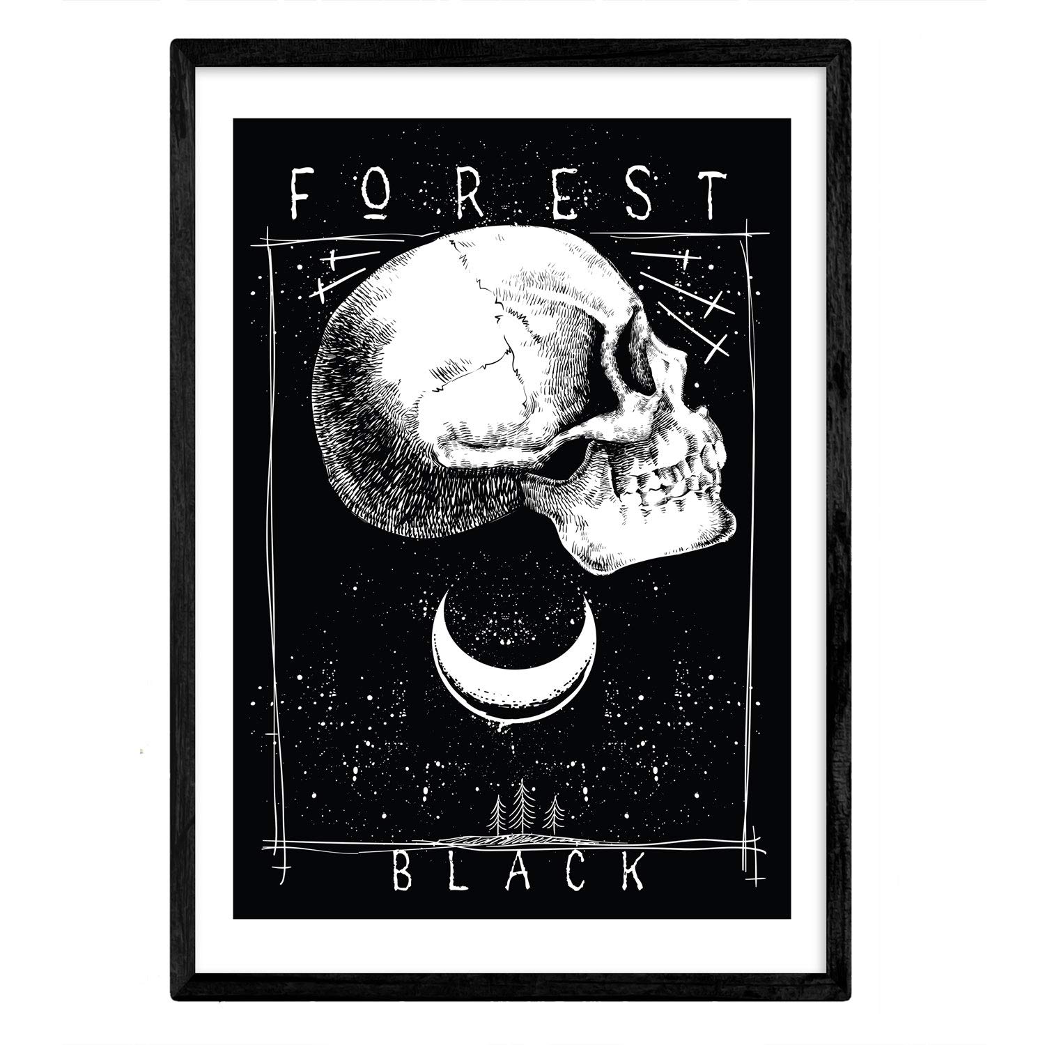 Nacnic Poster Forest. Design decorative sheet. A3 size โ image 1