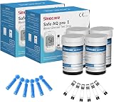 Sinocare Safe AQ Pro I Test Strips 100 No Coding Lancing Devices 100