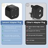 LENCENT 2 Pin to 3 Pin UK Fuse Adaptor Plug 10A Shaver Toothbrush view 5