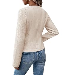 Mina Self Sweater Jackets Blazer for Women 2025
