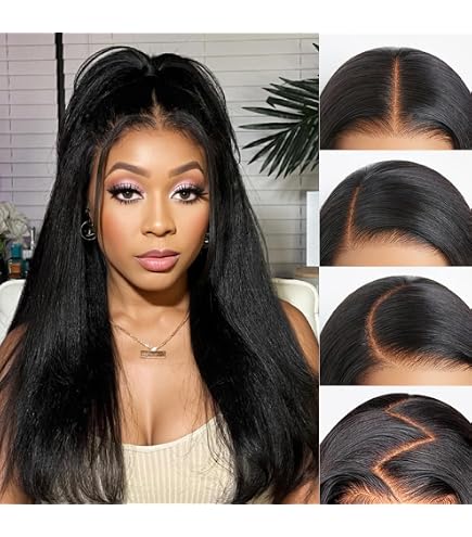 Amazon.com : Synthetic Lace Front Wig 13x6 HD Glueless Lace  display picture 1
