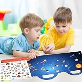 ASTARON 3D Sticker Scenes Book 88 Pcs Space Puffy Stickers for Kids view 5
