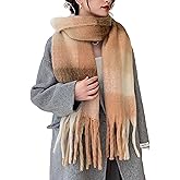Wander Agio Winter Women Warm Scarf Long Shawl Large Scarves Cold Weather Thick Blanket Scarfs Colorful Plaid