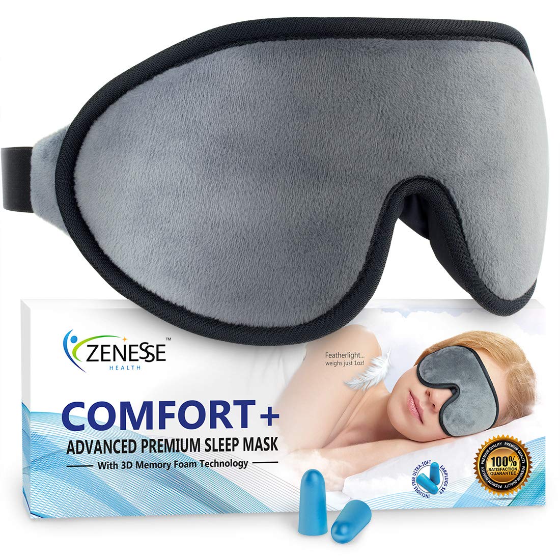 Premium Sleep Mask for Women & Men. Superior 3D REM Sleep Cavities Blacks eBay