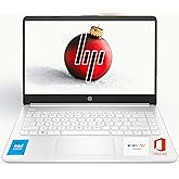 HP Ultrabook, Intel CPU, 16GB RAM, 1.6TB Storage (64GB OnBoard w/ 512GB Portable Drive + 1TB OneDrive), Up to 12 hrs Battery Life, Windows 11 Pro, Snowflake White, w/WOWPC 3-in-1 Bundle