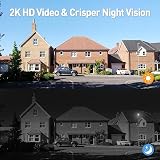 XTU Wireless Video Doorbell 2K HD No Subscription Local Cloud Storage Alexa view 3