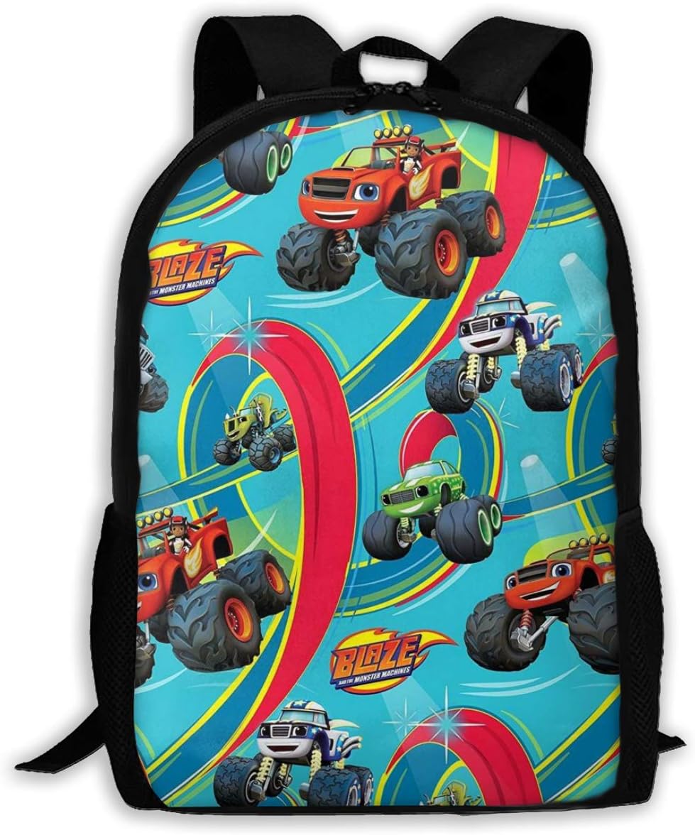 Blaze and The Mon-Ster Mach-INES Large Travel Laptop Backpack for Women Men - College High School Bookbags Fit 15 Inch Laptops