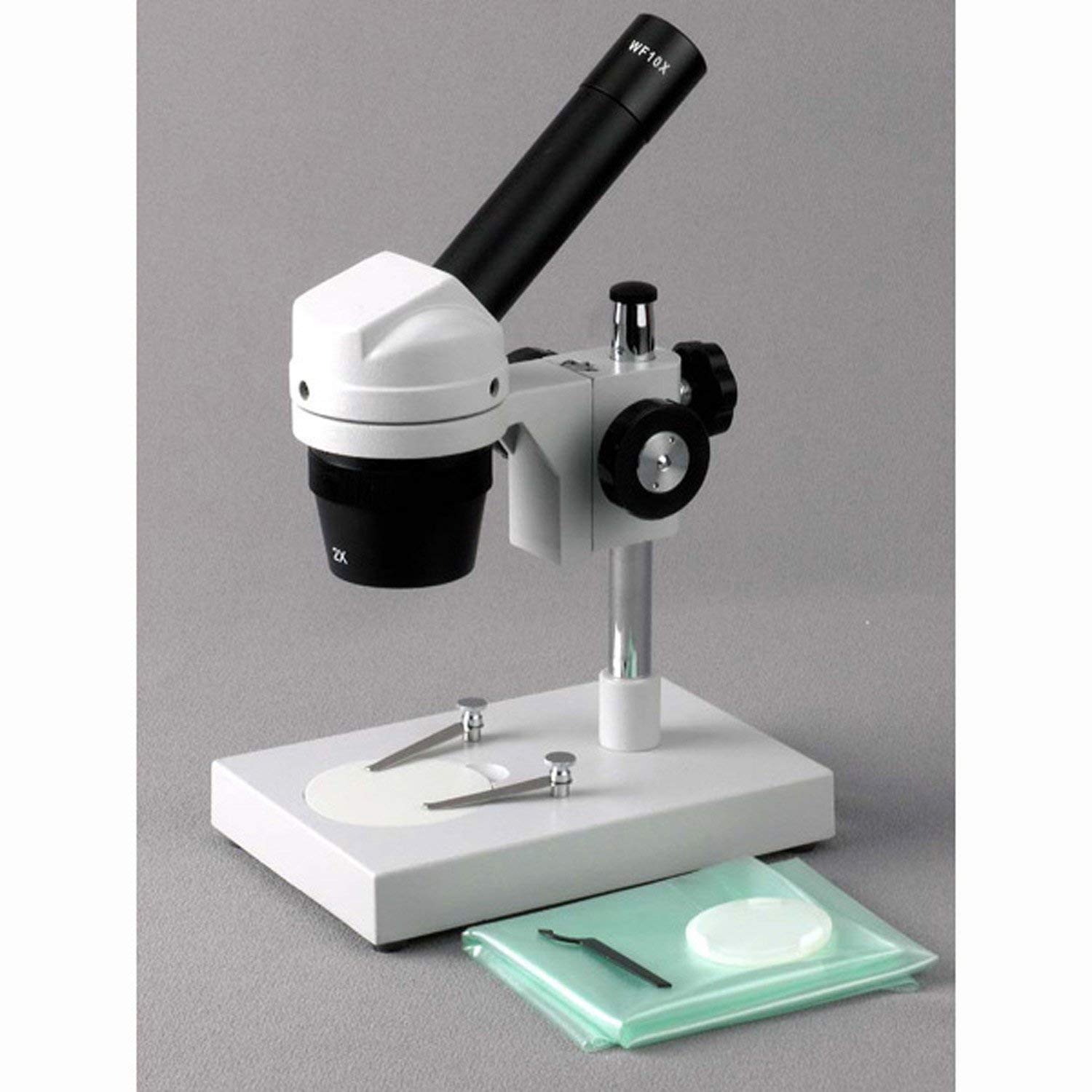 Stereo Microscopes 10x and 20x Widefield Eyepiece AmScope K102Z Elementary Stereo/Dissecting