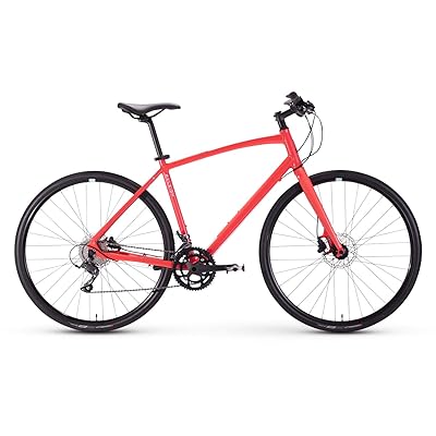 Raleigh Alysa Red 700c Womens Flat Bar City Road Bike