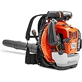 Husqvarna 580BTS Gas Backpack Leaf Blower, 75.6-cc 4.59-HP 2-Cycle Gas Leaf Blower, 1000-CFM, 47-N, 220-MPH Superior Blowing Capacity and Ergonomic, Ventilated Harness