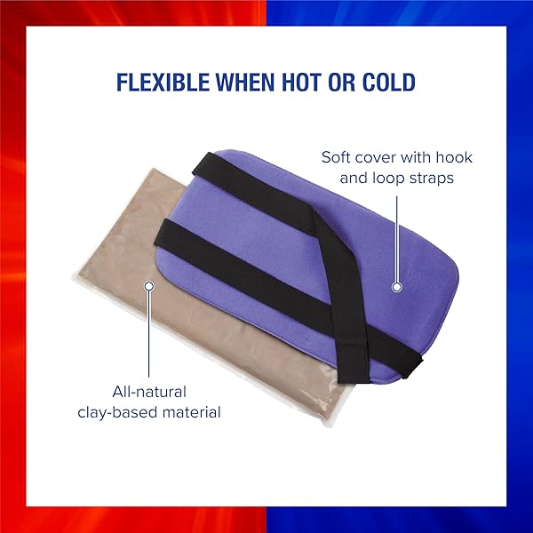 THERMIPAQ REUSABLE ICE PACK AND HOT COLD PACK FOR INJURIES – SHOULDER, ELBOW, ANKLES, BACK AND KNEE ICE PACK, X-LARGE, 9.5 INCHES X 16 INCHES, MICROWAVE HEATING PAD
