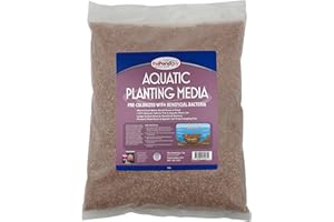The Pond Guy Planting Media, Outdoor Water Garden Plant Medium, Grow Lily, Lotus & Aquatic Plants, Substrate Seeds Beneficial Microbes, 4 Quarts (1x 4qt/Approx. 6 lb Bag)