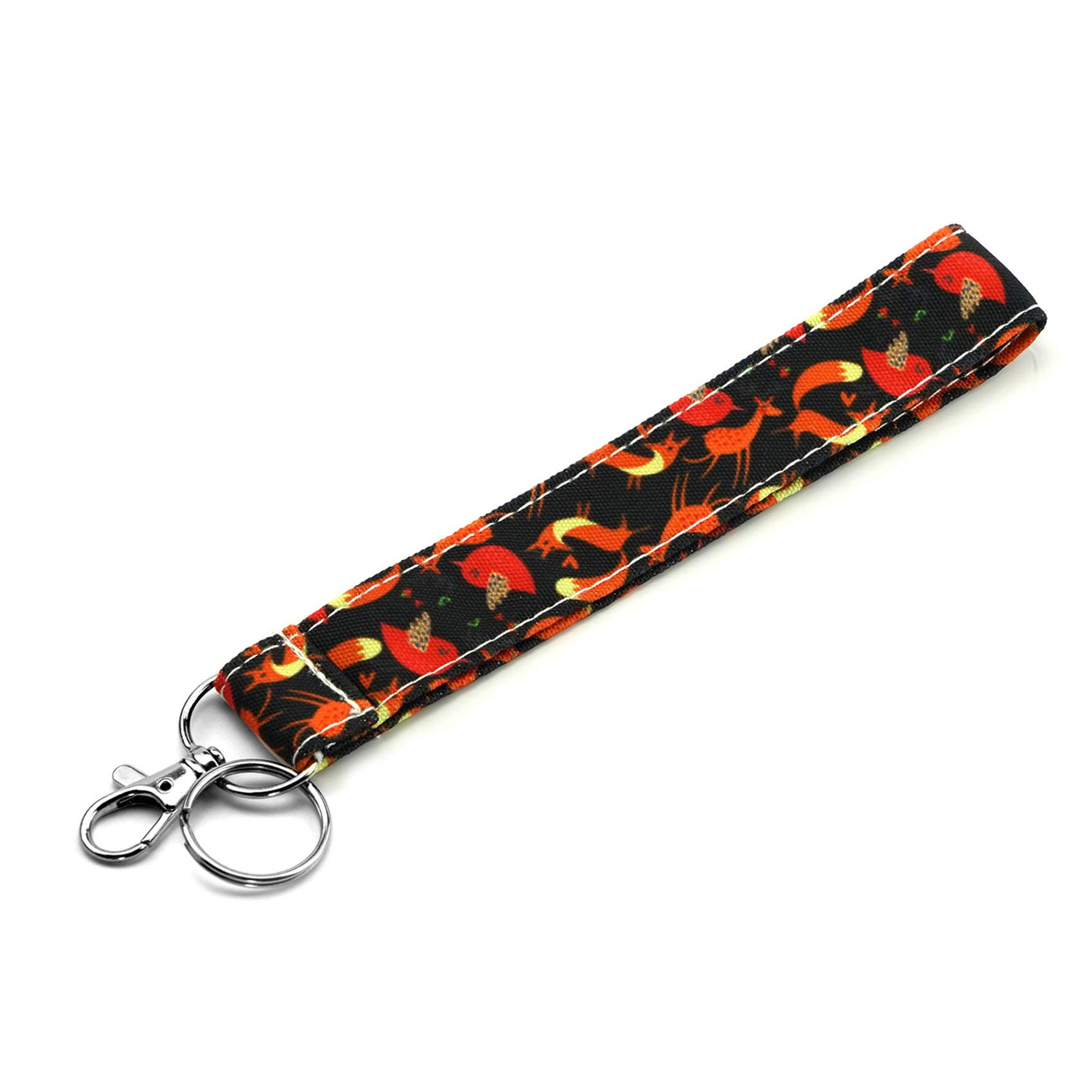 Fox Gifts Lanyard Keychain Lanyard for Women ID Badge Holder Keychain Lanyard Lanyards ID Holder Cotton Fabric Preschool Lanyard Teacher Gift Coworker Gift for Her Boss