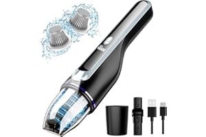 DRECELL Handheld Vacuum Cordless, Car Vacuum with Brushless Motor 14KPA Suction, 1.2lbs Ultra-Lightweight, LED Light, Portable Rechargeable Mini Vacuum for Car Home Cleaning