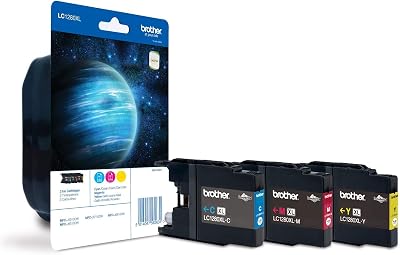 Brother LC1280XL Cyan Magenta Yellow Ink Cartridges Multi-Pack Super High Yield