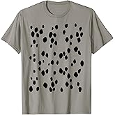 Dalmatian Dog Spots Pattern for Lazy Halloween Costume Men Women Kids T-Shirt
